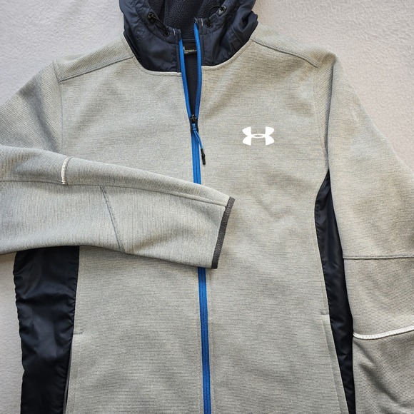 Under Armour Other - Under Armour Men's Medium Storm Swacket Full Zip Hoodie Jacket Gray Blue MD.....